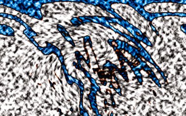 Modern tasarım çizimi. Çizgi ve renk bloğu geometrik şekiller. Pop sanat