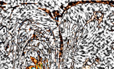 Modern tasarım çizimi. Çizgi ve renk bloğu geometrik şekiller. Pop sanat