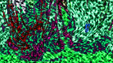 Modern tasarım çizimi. Çizgi ve renk bloğu geometrik şekiller. Pop sanat