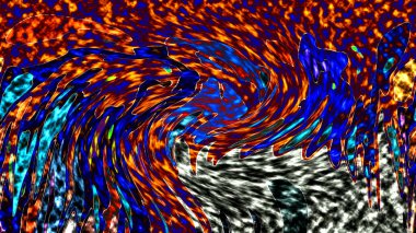 Modern tasarım çizimi. Çizgi ve renk bloğu geometrik şekiller. Pop sanat