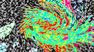 Modern tasarım çizimi. Çizgi ve renk bloğu geometrik şekiller. Pop sanat
