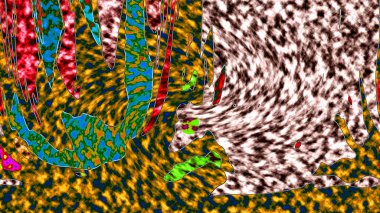 Modern tasarım çizimi. Çizgi ve renk bloğu geometrik şekiller. Pop sanat