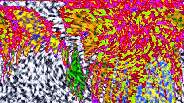 Modern tasarım çizimi. Çizgi ve renk bloğu geometrik şekiller. Pop sanat