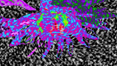 Modern tasarım çizimi. Çizgi ve renk bloğu geometrik şekiller. Pop sanat