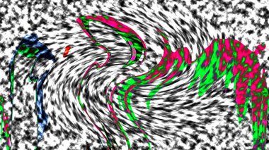 Modern tasarım çizimi. Çizgi ve renk bloğu geometrik şekiller. Pop sanat