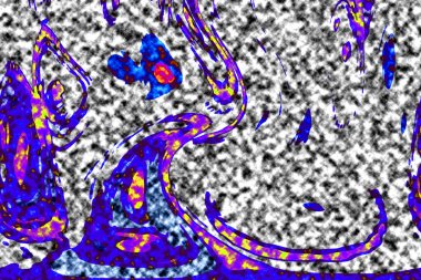Modern tasarım çizimi. Çizgi ve renk bloğu geometrik şekiller. Pop sanat