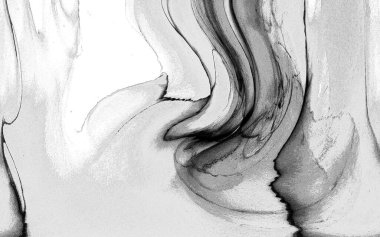 Yüksek kaliteli soyut Çin manzara resminin modern sanat arka planı alkol mürekkebiyle sunulmuştur..