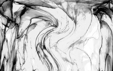 Yüksek kaliteli soyut Çin manzara resminin modern sanat arka planı alkol mürekkebiyle sunulmuştur..