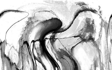 Yüksek kaliteli soyut Çin manzara resminin modern sanat arka planı alkol mürekkebiyle sunulmuştur..