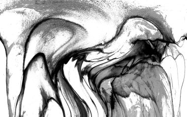 Yüksek kaliteli soyut Çin manzara resminin modern sanat arka planı alkol mürekkebiyle sunulmuştur..