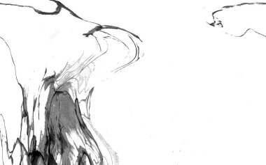 Yüksek kaliteli soyut Çin manzara resminin modern sanat arka planı alkol mürekkebiyle sunulmuştur..