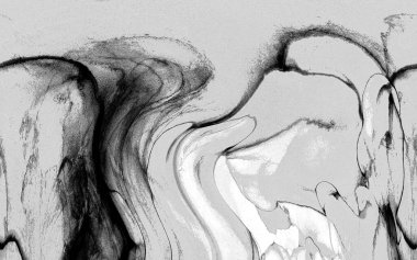 Yüksek kaliteli soyut Çin manzara resminin modern sanat arka planı alkol mürekkebiyle sunulmuştur..