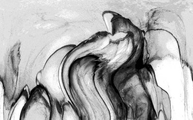 Yüksek kaliteli soyut Çin manzara resminin modern sanat arka planı alkol mürekkebiyle sunulmuştur..