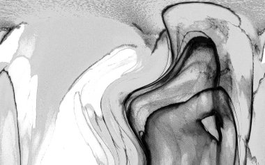 Yüksek kaliteli soyut Çin manzara resminin modern sanat arka planı alkol mürekkebiyle sunulmuştur..