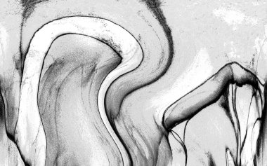 Yüksek kaliteli soyut Çin manzara resminin modern sanat arka planı alkol mürekkebiyle sunulmuştur..