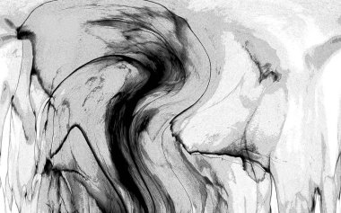 Yüksek kaliteli soyut Çin manzara resminin modern sanat arka planı alkol mürekkebiyle sunulmuştur..