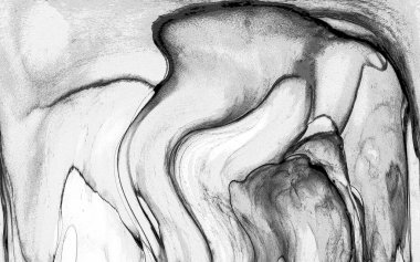 Yüksek kaliteli soyut Çin manzara resminin modern sanat arka planı alkol mürekkebiyle sunulmuştur..