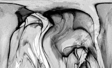 Yüksek kaliteli soyut Çin manzara resminin modern sanat arka planı alkol mürekkebiyle sunulmuştur..