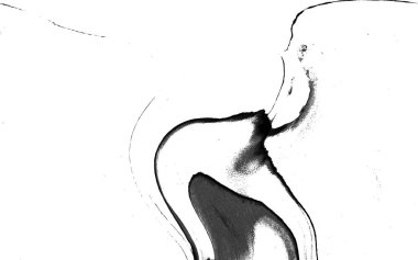 Yüksek kaliteli soyut Çin manzara resminin modern sanat arka planı alkol mürekkebiyle sunulmuştur..