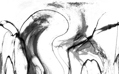 Yüksek kaliteli soyut Çin manzara resminin modern sanat arka planı alkol mürekkebiyle sunulmuştur..