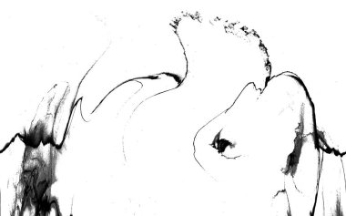 Yüksek kaliteli soyut Çin manzara resminin modern sanat arka planı alkol mürekkebiyle sunulmuştur..