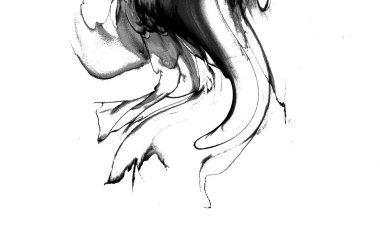 Yüksek kaliteli soyut Çin manzara resminin modern sanat arka planı alkol mürekkebiyle sunulmuştur..