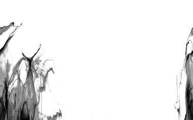 Yüksek kaliteli soyut Çin manzara resminin modern sanat arka planı alkol mürekkebiyle sunulmuştur..