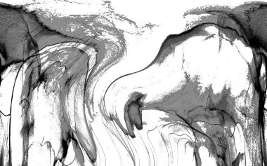 Yüksek kaliteli soyut Çin manzara resminin modern sanat arka planı alkol mürekkebiyle sunulmuştur..