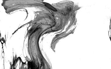 Yüksek kaliteli soyut Çin manzara resminin modern sanat arka planı alkol mürekkebiyle sunulmuştur..