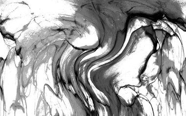 Yüksek kaliteli soyut Çin manzara resminin modern sanat arka planı alkol mürekkebiyle sunulmuştur..