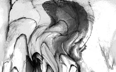 Yüksek kaliteli soyut Çin manzara resminin modern sanat arka planı alkol mürekkebiyle sunulmuştur..