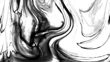 Yüksek kaliteli soyut Çin manzara resminin modern sanat arka planı alkol mürekkebiyle sunulmuştur..