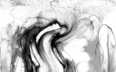 Yüksek kaliteli soyut Çin manzara resminin modern sanat arka planı alkol mürekkebiyle sunulmuştur..