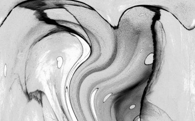 Yüksek kaliteli soyut Çin manzara resminin modern sanat arka planı alkol mürekkebiyle sunulmuştur..