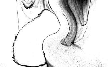 Yüksek kaliteli soyut Çin manzara resminin modern sanat arka planı alkol mürekkebiyle sunulmuştur..