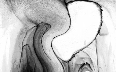 Yüksek kaliteli soyut Çin manzara resminin modern sanat arka planı alkol mürekkebiyle sunulmuştur..