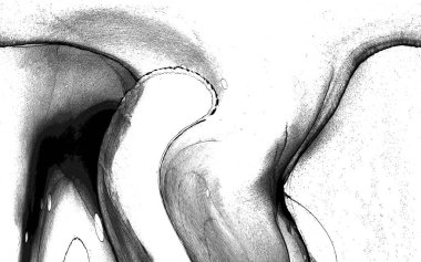 Yüksek kaliteli soyut Çin manzara resminin modern sanat arka planı alkol mürekkebiyle sunulmuştur..