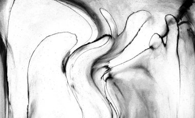 Yüksek kaliteli soyut Çin manzara resminin modern sanat arka planı alkol mürekkebiyle sunulmuştur..