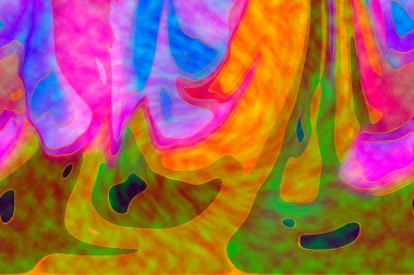 Hayattaki yaratıcı çizimler. Tasarımcılar için renkli ve güzel arkaplan modelleri.