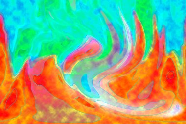 Hayattaki yaratıcı çizimler. Tasarımcılar için renkli ve güzel arkaplan modelleri.