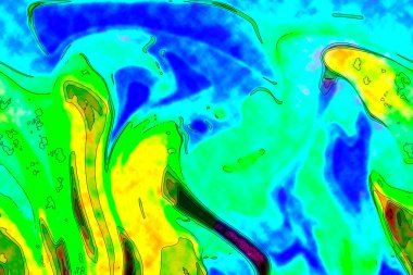 Hayattaki yaratıcı çizimler. Tasarımcılar için renkli ve güzel arkaplan modelleri.