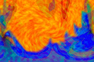 Hayattaki yaratıcı çizimler. Tasarımcılar için renkli ve güzel arkaplan modelleri.