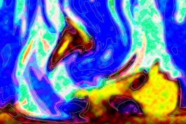 Hayattaki yaratıcı çizimler. Tasarımcılar için renkli ve güzel arkaplan modelleri.