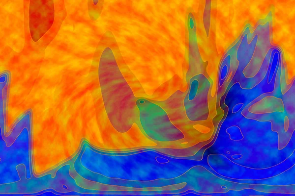Hayattaki yaratıcı çizimler. Tasarımcılar için renkli ve güzel arkaplan modelleri.