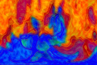 Hayattaki yaratıcı çizimler. Tasarımcılar için renkli ve güzel arkaplan modelleri.