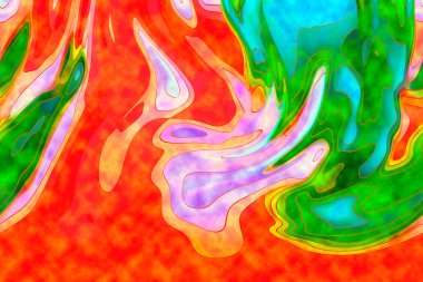 Hayattaki yaratıcı çizimler. Tasarımcılar için renkli ve güzel arkaplan modelleri.