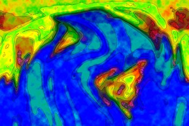 Hayattaki yaratıcı çizimler. Tasarımcılar için renkli ve güzel arkaplan modelleri.