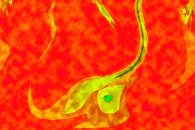 Hayattaki yaratıcı çizimler. Tasarımcılar için renkli ve güzel arkaplan modelleri.