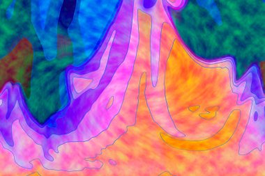 Hayattaki yaratıcı çizimler. Tasarımcılar için renkli ve güzel arkaplan modelleri.