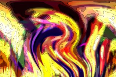 Hayattaki yaratıcı çizimler. Tasarımcılar için renkli ve güzel arkaplan modelleri.